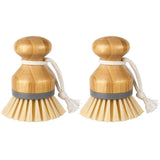 MR.SIGA Bamboo Palm Brush – Ergonomic Palm Grip for Joint-Friendly Dishwashing