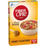 Fiber One Honey Clusters Cereal – Fast Breakfast Cereal, No-Prep Fiber Bowl for Commute and Workday Mornings
