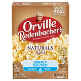 Orville Redenbacher's Naturals Microwave Popcorn – Holiday Gift for Snack Lovers, Gluten-Free 6-Count Pack