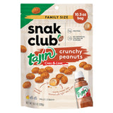 Snak Club Tajin Crunchy Peanuts – Guilt-Free Crunchy Snack with 5g Protein and Real Tajin Chili Lime Seasoning, 10.5 oz Pouch