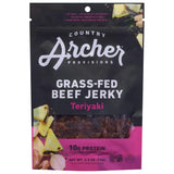Country Archer Grass Fed Beef Jerky – Pre-Workout Focus Fuel, 2.5 oz Single Pouch