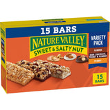 Nature Valley Sweet and Salty Nut Granola Bars – Family Pantry Snack Pack with Peanut, Almond, and Chocolate