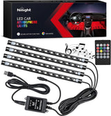 Nilight Sound Reactive LED Light Kit – Tailgate Party and Dorm Room Atmosphere Light, USB Plug and Play