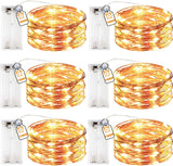 innotree Twinkle String Lights – Romantic Valentine's Day Gift for Women, Warm White Bedroom and Wedding Centerpiece 6-Pack