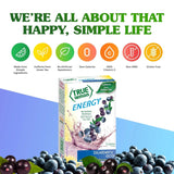 True Lemon Energy Blueberry Acai – Travel Companion Drink Mix for Airports, Road Trips, and On-the-Go Hydration