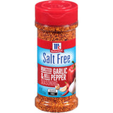 McCormick Salt Free Roasted Garlic & Bell Pepper Seasoning – Travel-Friendly Spice for Open-Air Grilled Meats and Veggies