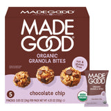 MadeGood Organic Granola Bites – Safe Classroom Treat for Kids with Peanut and Tree Nut Allergies, 0.85 oz Pouches