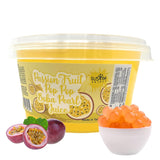 Fusion Select Strawberry Popping Boba Pearls – Bursting Fruit Juice Topping for Kids' Birthday Party Drink Stations