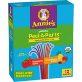 Annie's Organic Fruit Peel-A-Parts — Dye-Free Snack for Picky Toddlers, Vegan 12-Pack