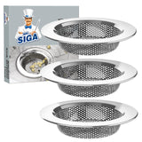MR.SIGA Stainless Steel Sink Strainer – Smooth Rolled Edges, Safe for Hands and Sink Surfaces