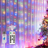 HOME LIGHTING Window Curtain String Lights – Valentine's Day Gift for Her, Romantic Ambient Lighting with Remote
