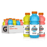 Gatorade G Zero Sugar Free Sports Drink – Calorie-Conscious Hydration for Weight Management and Healthy Living, 20oz Bottles (12 Pack)