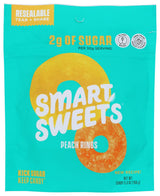 SMART SWEETS Peach Rings – Chicory Root Fiber Gummy, Clean-Ingredient Bedside Snack for Stress-Free Indulgence