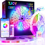 LuminoGlow RGB LED Strip Lights – Valentine's Day Gift for Her, Romantic Mood Lighting with Music Sync