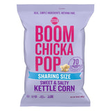 Angie's BOOMCHICKAPOP Kettle Corn Party Size Popcorn – Whole Grain Nursery Safe Snack for Playdates and School Lunchboxes
