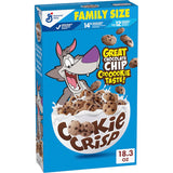 Cookie Crisp Breakfast Cereal – Streamlined Family Size Box for Clutter-Free Pantry Storage