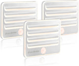 EverBrite Stick On Night Lights for Children, Auto Shutoff Warm Light for Hallway to Bathroom at Night, 3 Pack