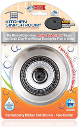 Kitchen SinkShroom Universal Sink Drain Strainer for Simple, Functional Kitchens with Neutral Finishes