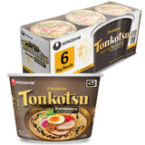 Nongshim Tonkotsu Ramen with Kuromatsu Black Garlic Oil Noodle Big Bowl, 3.56 Ounce (Pack Of 6) – Mindful Lunch Ritual for Self-Care Weekdays