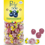 Perle di Sole Italian Candy - Non-GMO Blueberry Hard Candy with Fizzy Center - Guilt-Free Sweet Treat for the Wellness-Minded