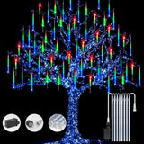 Luminous Aura Meteor Rain Tube Lights – Gazebo and Poolside Party Lighting, Connectable for Large Yards