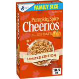 Cheerios Pumpkin Spice Gluten Free Cereal for Wellness Focused Kitchen, Clean Label Seasonal Breakfast