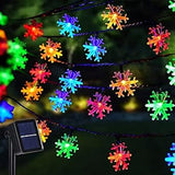 Dazzle Bright Solar Snowflake Fairy Lights – 39FT Family-Friendly Holiday Lights, No Flame Auto Shutoff LED Decor for Kids Windows