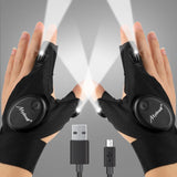 Mylivell Work Glove Flashlight – Weather-Tolerant Outdoor Accessory for Runners, Cyclists, and Night Walkers