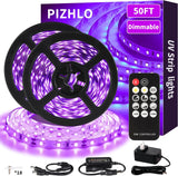 Blacklight Strip Kit with Remote – Creative Gift for Gamers and Music Lovers, Glow Party Bedroom Accent Lighting