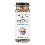 Watkins Gourmet Decorating Sprinkles – One Clean Ingredient Rainbow Nonpareils for Clutter Free Kitchen Pantry Storage