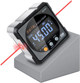 HERRMILL Digital Angle Finder with Dual Laser - Safer Alternative to Bubble Levels for Precision Cuts, Stable Magnetic Mount