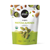 Elan Organic Matcha Almonds – Travel Snack for Flight Carry-Ons and Outdoor Adventures