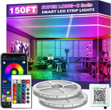 HiLighting 200FT Smart LED Light Strips with Wake Up Timer – Sunrise Simulation and Bedtime Routine Ambient Light for Better Sleep
