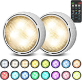 Brilliant Evolution Battery Puck Lights – Birthday Gift for Mom with Auto Off Timer and Warm White