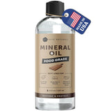 Kate Naturals 8oz Mineral Oil for Wood and Stone – Holiday Gift Set Essential for Kitchen Enthusiasts