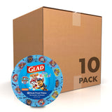 Glad Paw Patrol Party Plates for Kids, Soak Proof Cut Resistant 7 Inch Snack Size Plates for Birthday Parties and Sleepovers, 40 Count