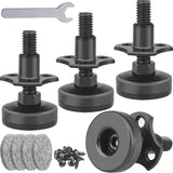 Anwenk Heavy Duty Furniture Levelers for Minimalist Home Design, Flush Welded Mount Steel Insert 3/8-16 Thread