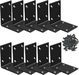 Aufuga Anti-Rust L Bracket for Covered Porch Floating Shelves and Garden Tool Display