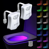 LED Glow Bowl Light 2 Pack – Fire Free Bathroom Night Light for Seniors Elderly and Family, No Open Flame Risk