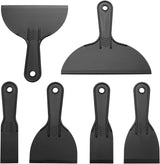 Plastic Putty Knife Set – Job Site Productivity Kit, Six Sizes for Faster Drywall and Tile Repairs