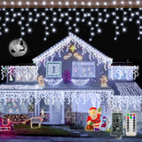 Ollny Pet and Kid Safe Icicle Lights 60FT Cool White – No Heat No Glass LED String Lights for Playroom Ceiling and Toy Corner