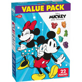 Disney Mickey and Friends Character Fruit Snacks, 22 Pouch Portable Snack for Picnics Camping and Grandparent Visits
