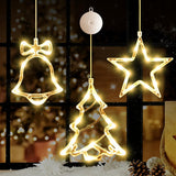 LuminGlow 3Pack Window Lights – Simple Scandinavian-Style Christmas Decor with Timer for Effortless Styling