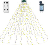 aneeway Cool Touch LED Cascade Lights – Child and Pet Friendly Christmas Decor, Timer Auto Shutoff