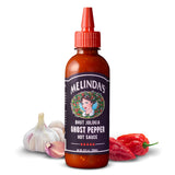 Melinda's Ghost Pepper Hot Sauce - Outdoor Dining Heat Booster, Ghost Pepper Drizzle for Grilled Meats and Veggies, 10oz
