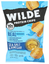 Wilde Protein Chips Sea Salt and Vinegar – School Safe Snack for After School and Weekend Sports Practice