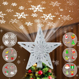 [Brand Name] Two-in-One Tree Topper and Projector – Intentional Holiday Design in Neutral Silver Finish