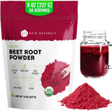 Kate Naturals USDA Organic Beet Powder for Juices – Consistent Nitric Oxide Support for Study Days