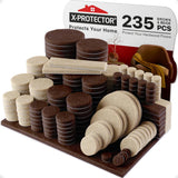 X-PROTECTOR Furniture Feet Felt Pads – Child- and Pet-Safe Floor Protection That Keeps Heavy Furniture Steady and Quiet