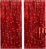 [Brand Name] Metallic Tinsel Streamer – Neutral-Tone Doorway Accent, Simple Yet Striking Event Styling